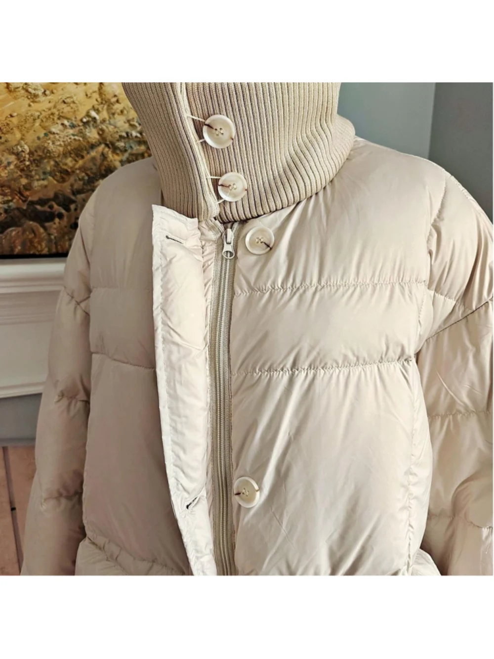 90% White Duck Down Long Puffer Coat Super warm yet surprisingly lightweight — i